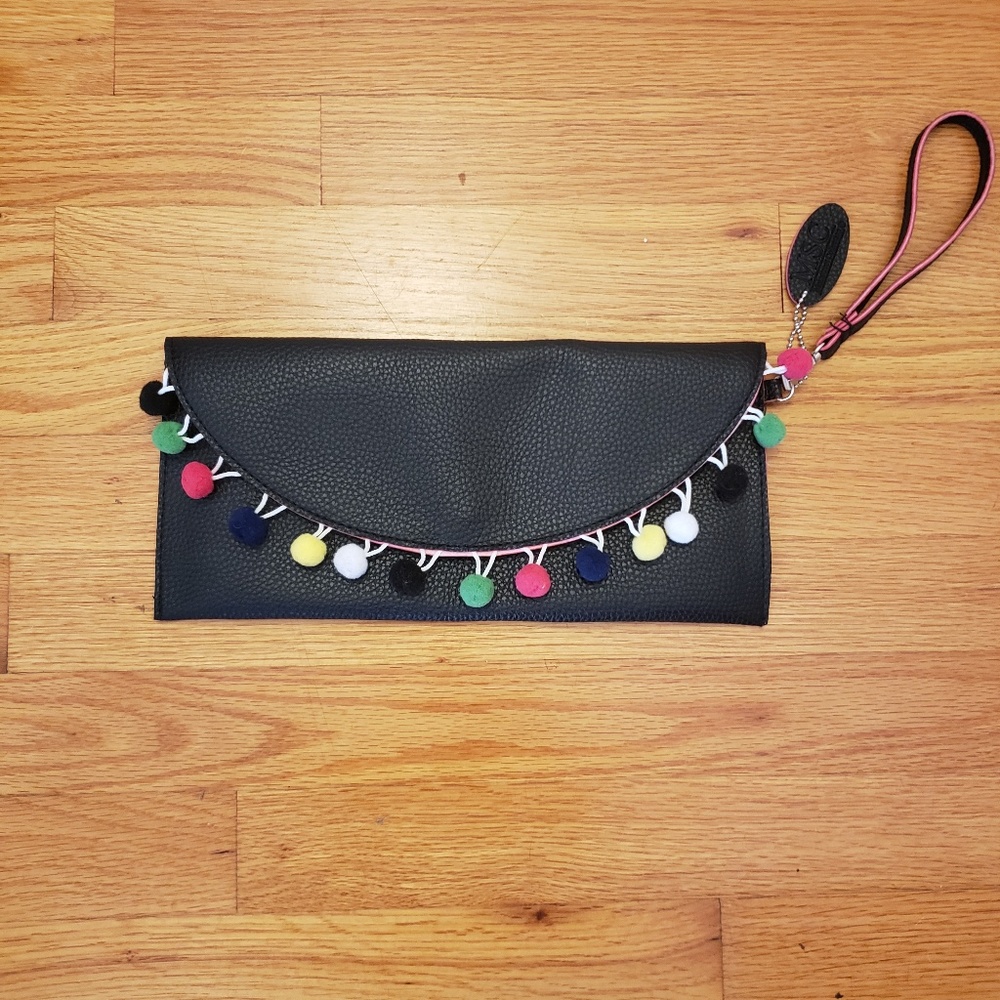 Mainstreet Collection Pom Pom Clutch
